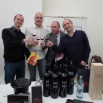 Weintage im MQ 2011 - Tutto Friuli (außen) mit Wolfgang Obermaier (2.v.r.) und Giulio Ceschin von La Viarte